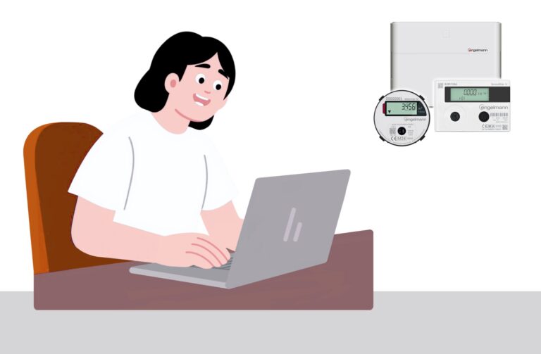 Online távleolvasos rendszer hőmennyiségmérő és vízóra